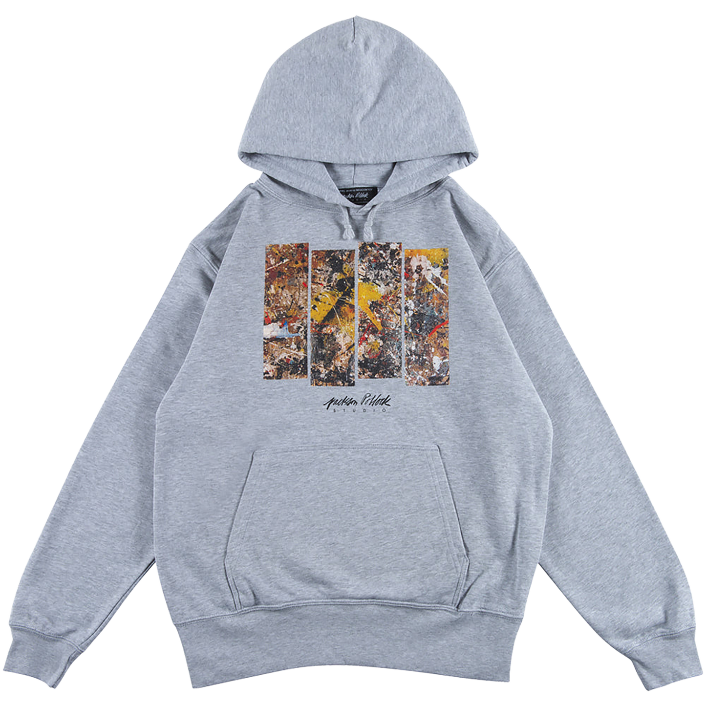 Jackson Pollock Studio PULLOVER HOODED "Floor Boards 01"