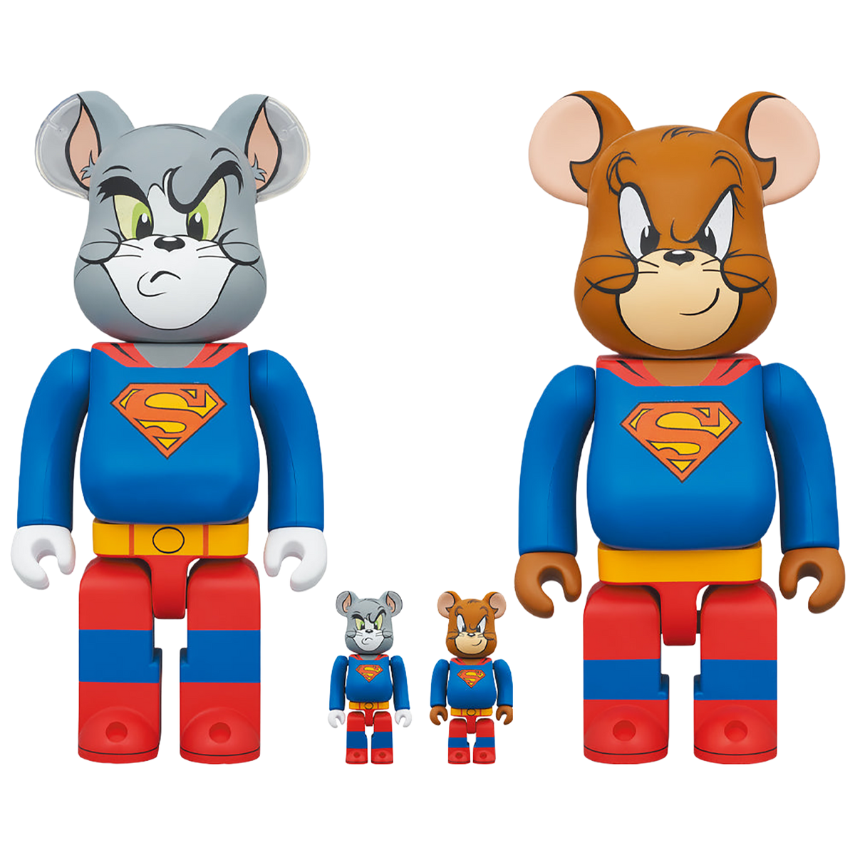 BE@RBRICK TOM and JERRY as SUPERMAN 100％ & 400％《Planned to be shipped in late March 2024 / Order period is until September 10》