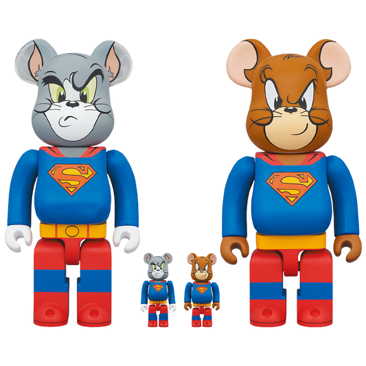 BE@RBRICK TOM and JERRY as SUPERMAN 100％ & 400％《Planned to be shipped in late March 2024 / Order period is until September 10》
