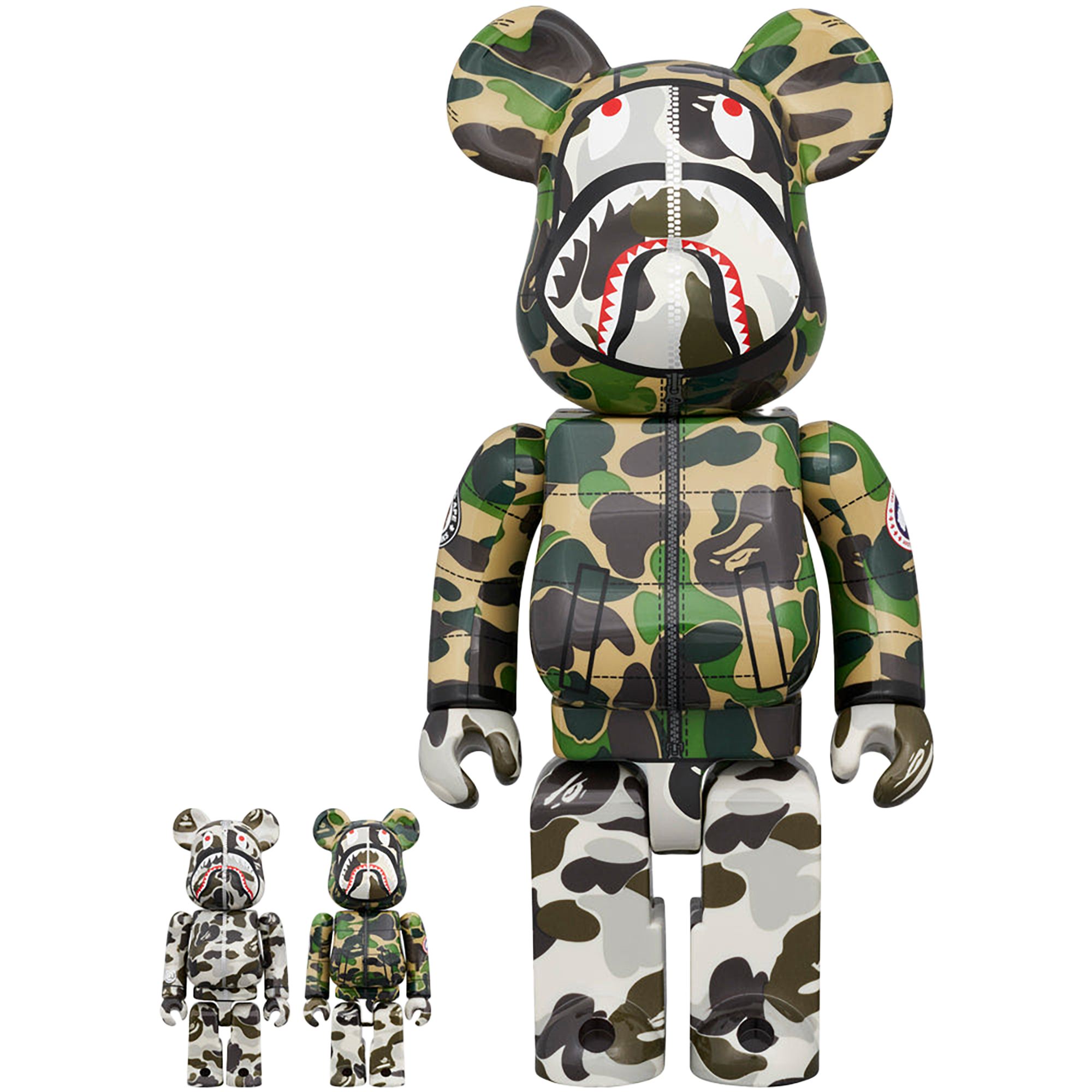 BE@RBRICK BAPE(R) × CANADA GOOSE SHARK 100％ & 400％