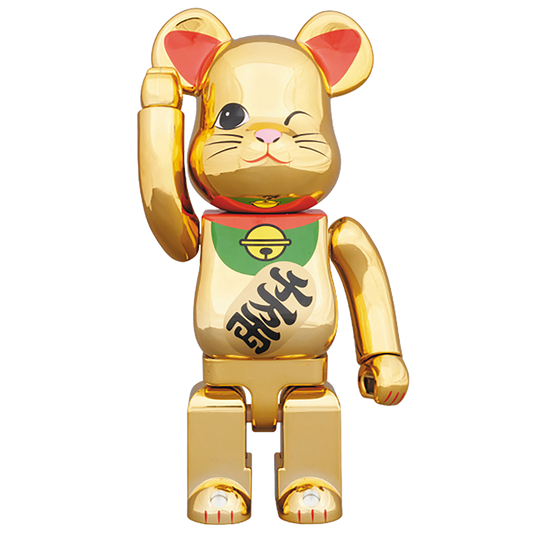 BE@RBRICK 招き猫 金メッキ四 400％