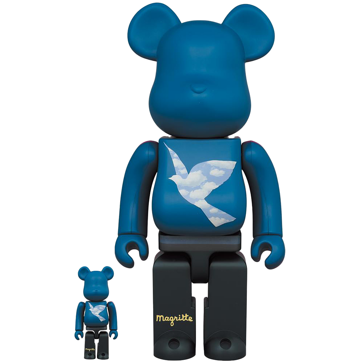 BE@RBRICK René Magritte "L'oiseau de ciel 1965/La belle societe 1965" 100％ & 400％