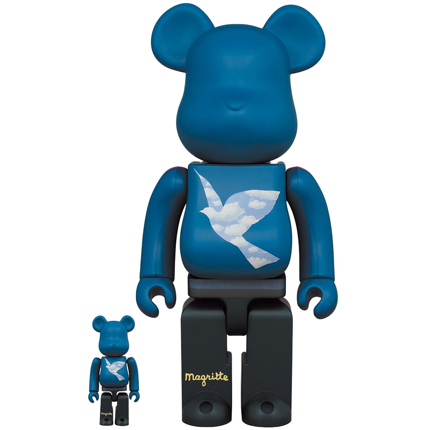 BE@RBRICK René Magritte "L'oiseau de ciel 1965/La belle societe 1965" 100％ & 400％