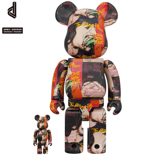 BE@RBRICK 安迪·沃霍尔 × 滚石乐队“Love You Live” 100% & 400%