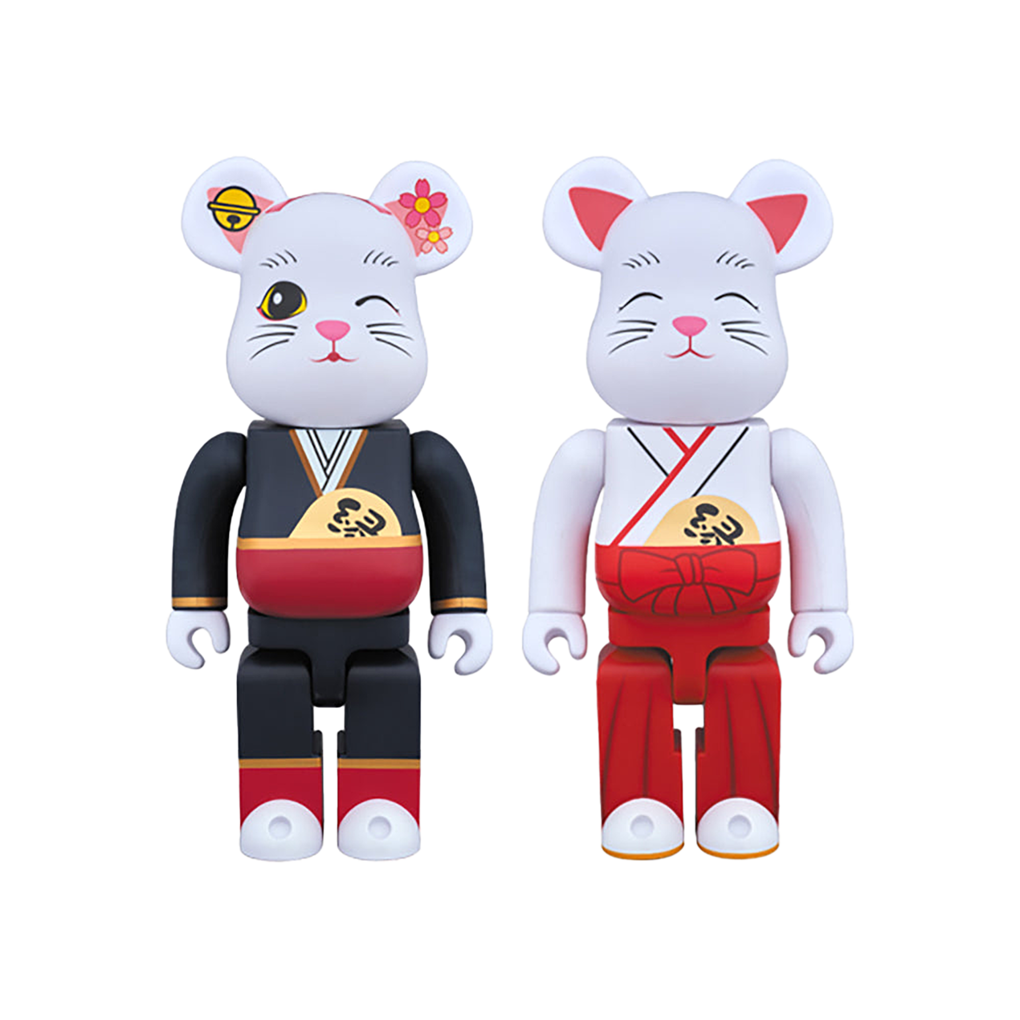BE@RBRICK 招き猫 縁結び 舞妓 / 巫女 400％