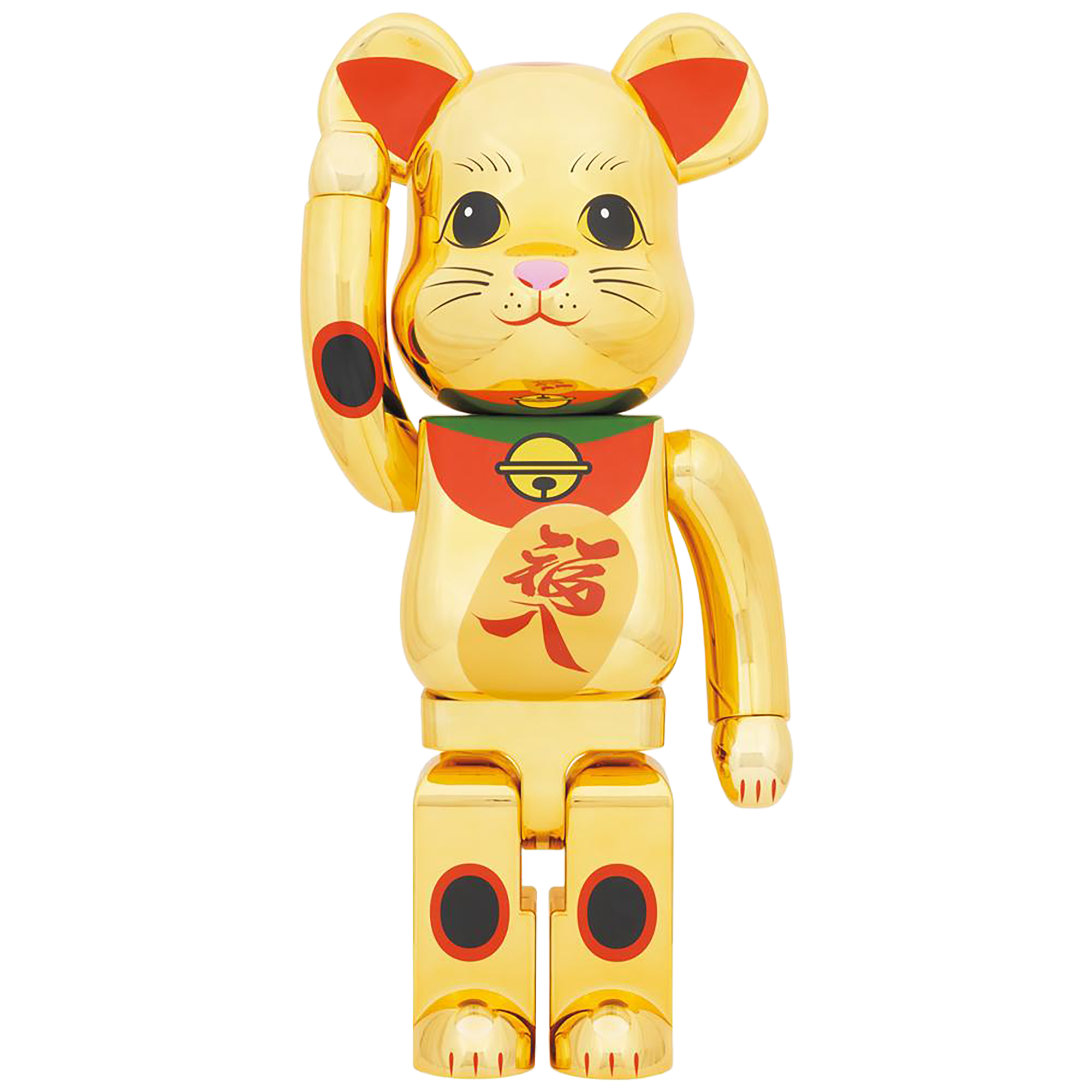 BE@RBRICK 招财猫福入镀金 1000%