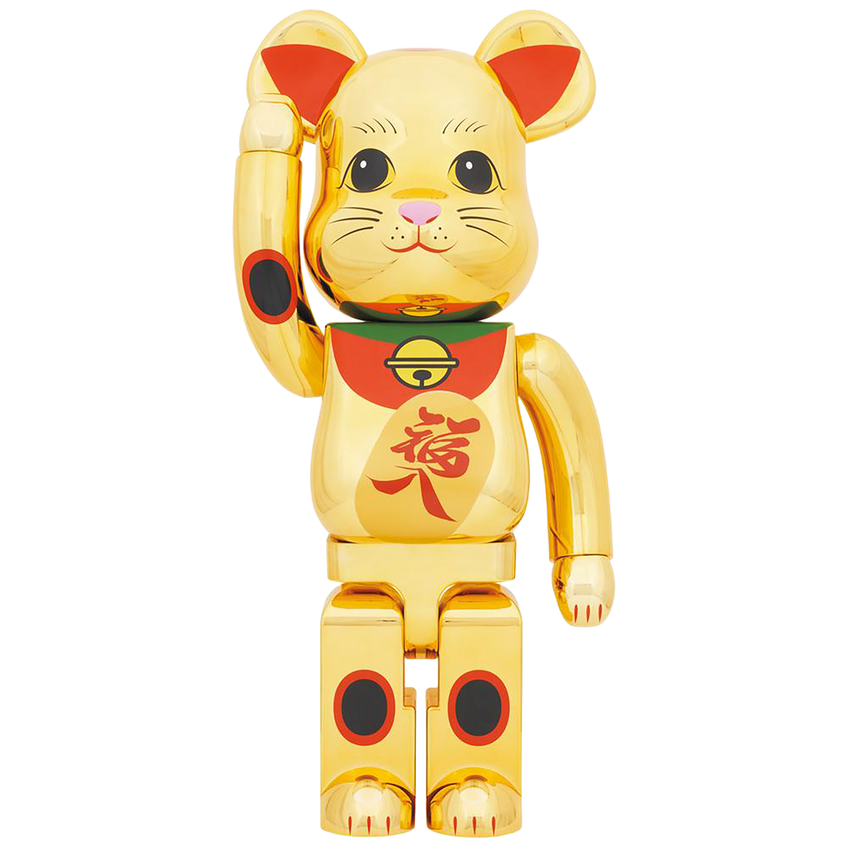 BE@RBRICK 招财猫福入镀金 1000%