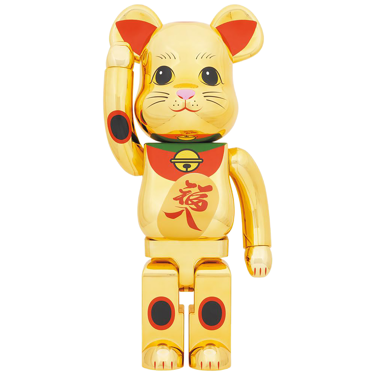 BE@RBRICK 招财猫福入镀金 1000%