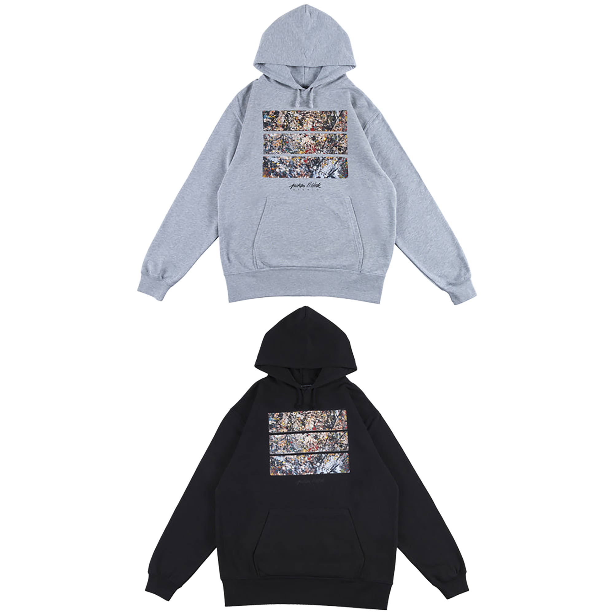Jackson Pollock Studio PULLOVER HOODED "Floor Boards 02"