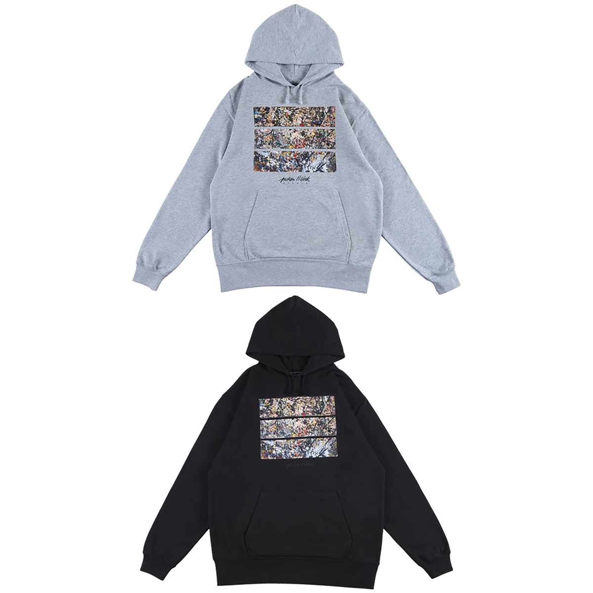 Jackson Pollock Studio PULLOVER HOODED "Floor Boards 02"