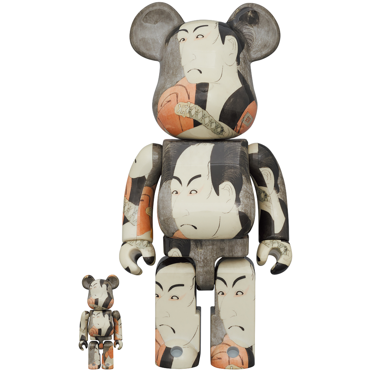 BE@RBRICK Boston Museum 東洲斎写楽 「市川男女蔵の奴一平」 100％ & 400％《2024年4月発売・発送予定 受注期間は10月10日まで》