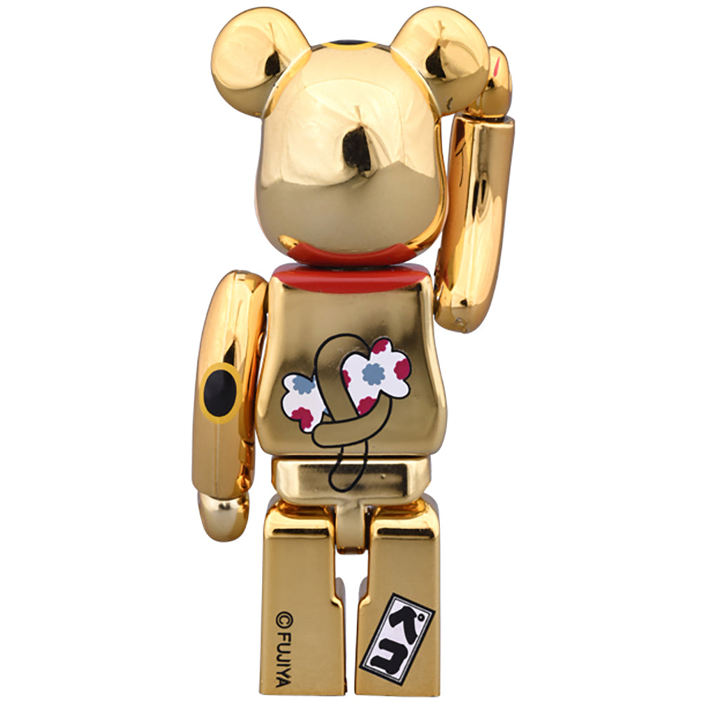 BE@RBRICK 招き猫 ペコちゃん 金メッキ 100％ & 400％_2