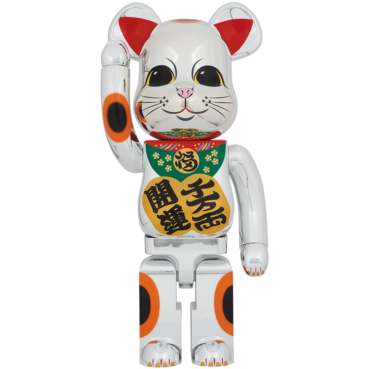 BE@RBRICK 招き猫 開運・千万両 銀メッキ 1000％ | MEDICOM TOY