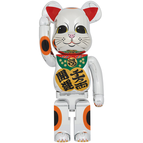 超合金 BE@RBRICK 招き猫 銀メッキ弐 200％ BE@RBRICK 招き猫 開運・千万両 銀メッキ 1000％ | MEDICOM TOY