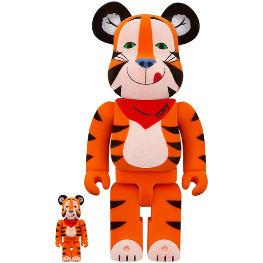 BE@RBRICK TONY THE TIGER VINTAGE FLOCKY Ver.100％ & 400％《2024年5月発売・発送予定 受注期間は11月10日まで》