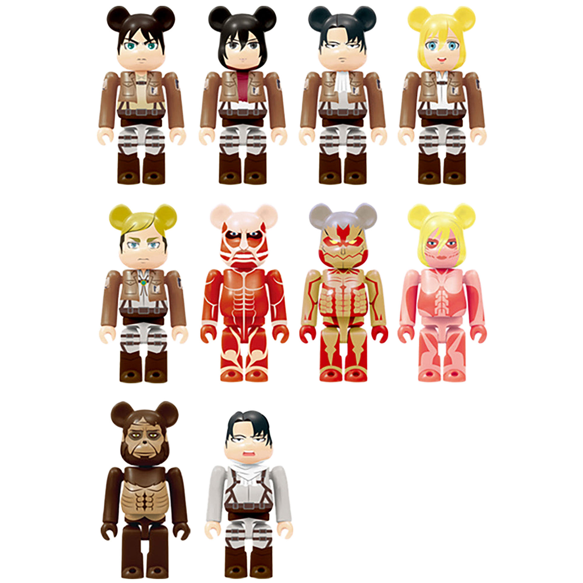 BE@RBRICK 進撃の巨人 10体セット | MEDICOM TOY OFFICIAL STORE