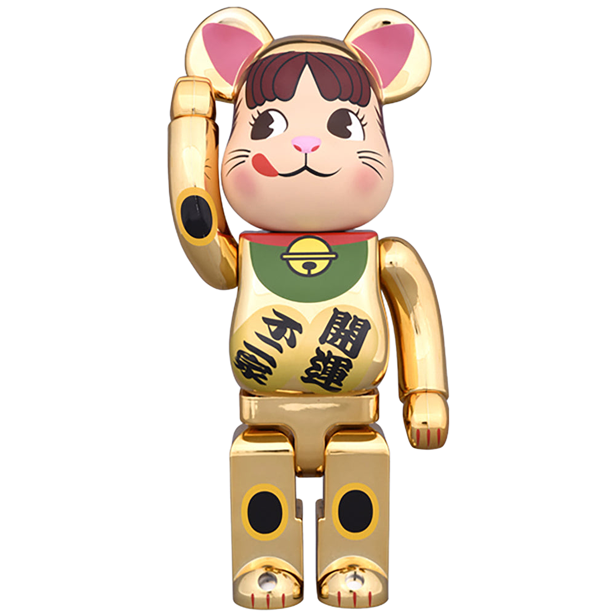 BE@RBRICK 招き猫 ペコちゃん 金メッキ 100％ & 400％