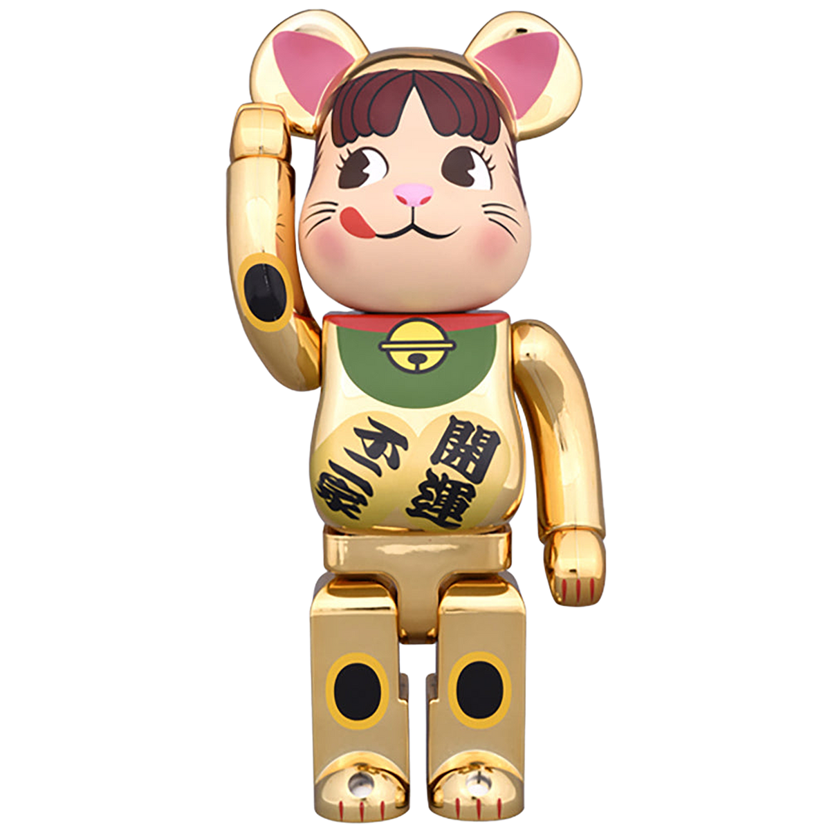 BE@RBRICK 招き猫 ペコちゃん 金メッキ 100％ & 400％