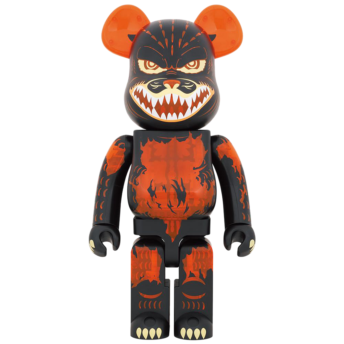 BE@RBRICK Godzilla VS Destroyer version Godzilla (Meltdown: Clear Orange Ver.)1000％