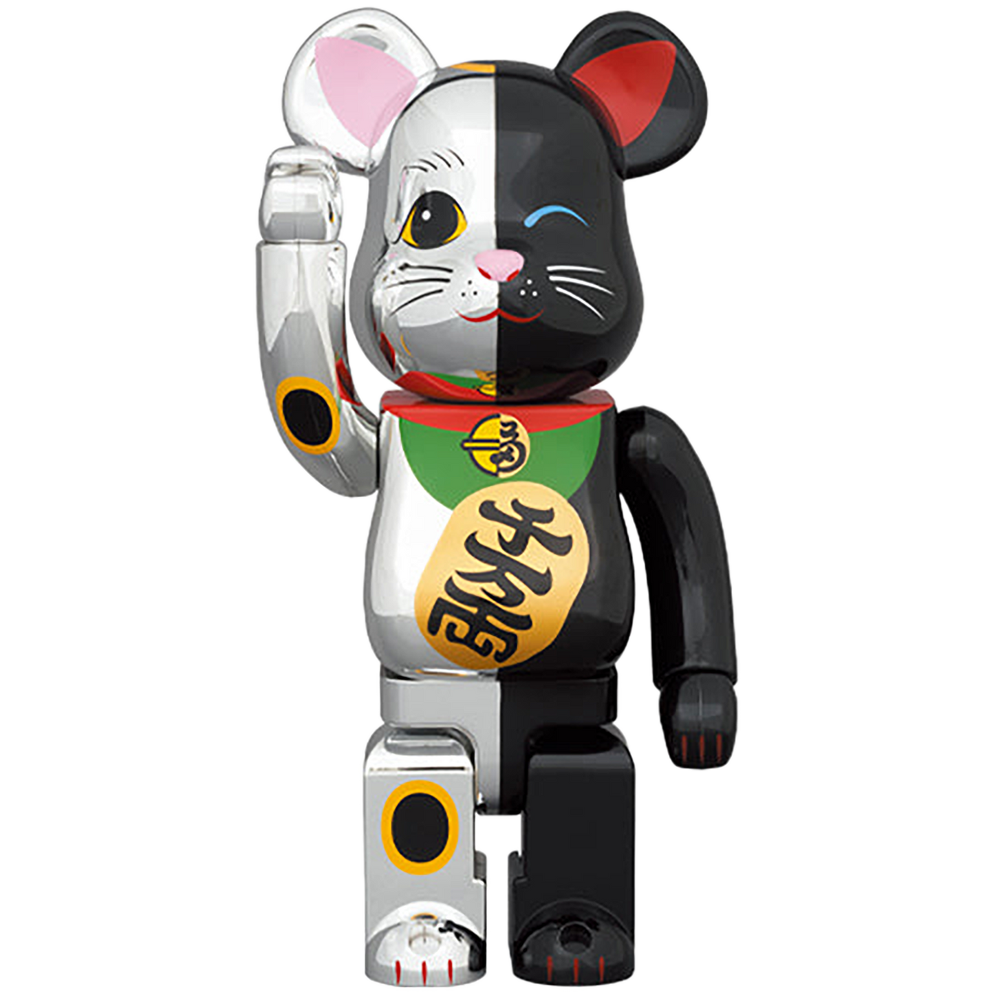 BE@RBRICK Manekineko Silver×Black 100％ & 400％