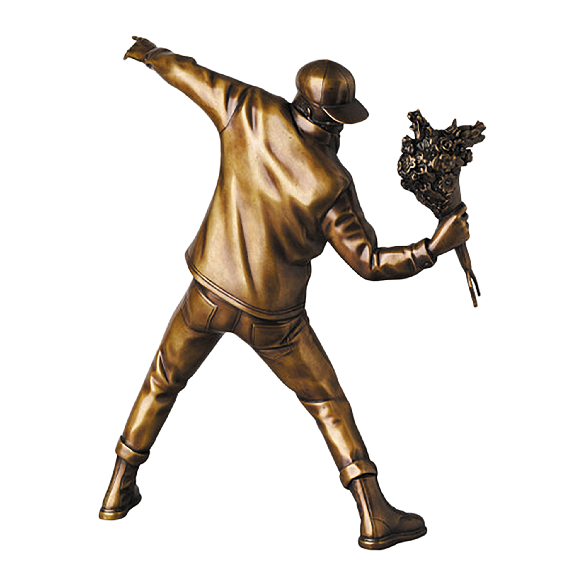 FLOWER BOMBER BRONZE STATUE #2