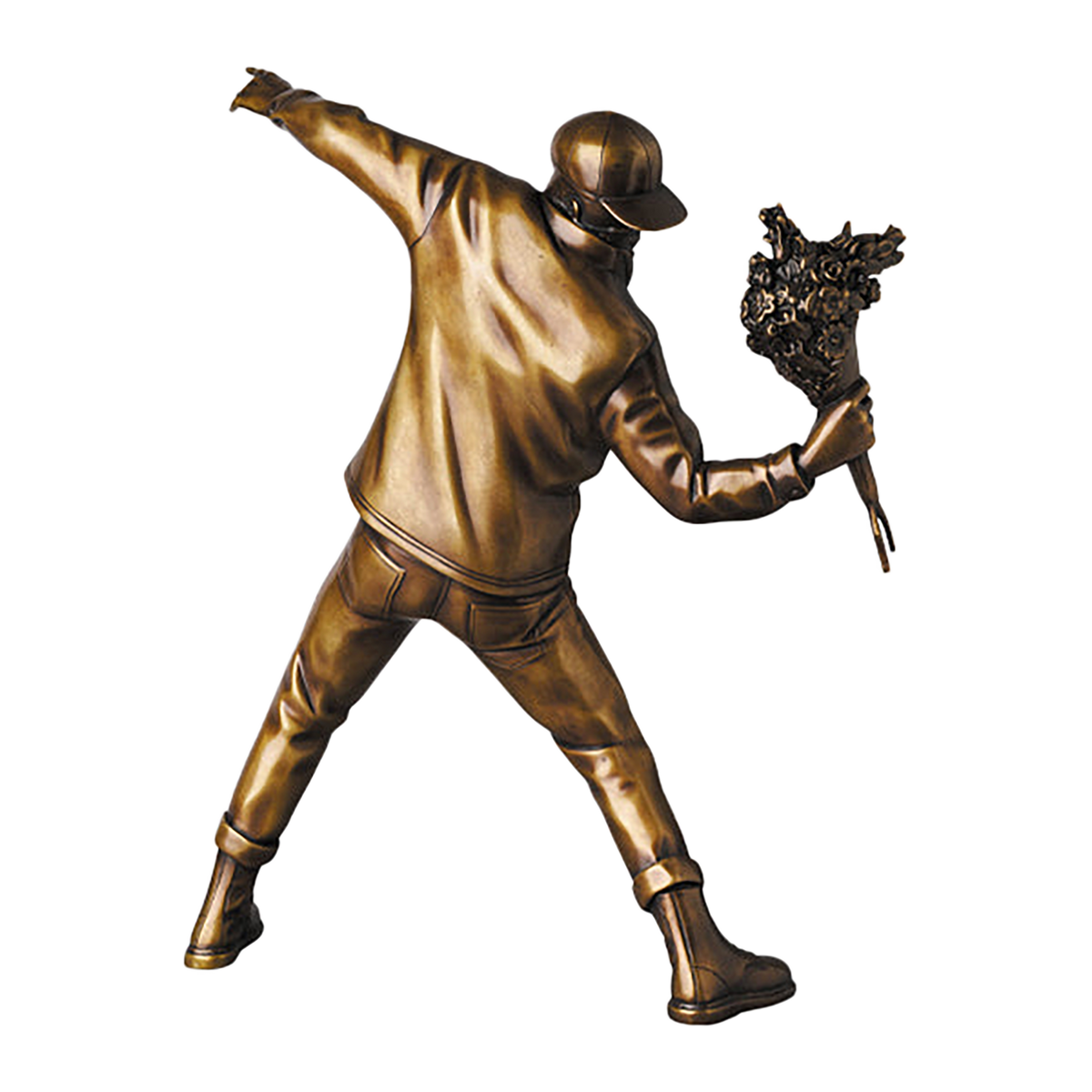 FLOWER BOMBER BRONZE STATUE #2