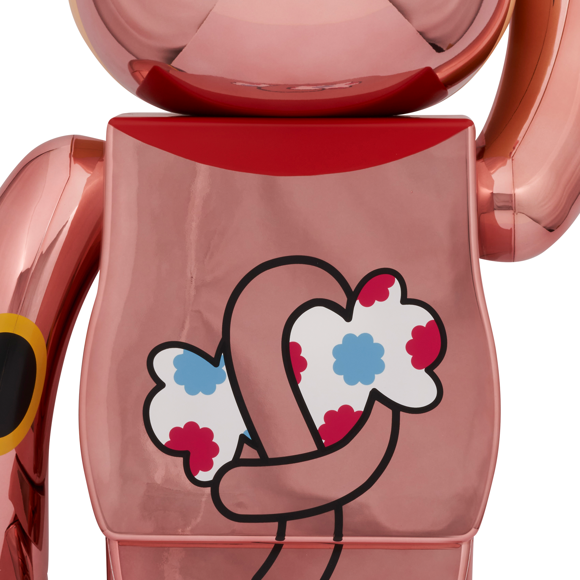 BE@RBRICK Manekineko Peko-chan Fortune Double coin Peach Gold Plating 1000%