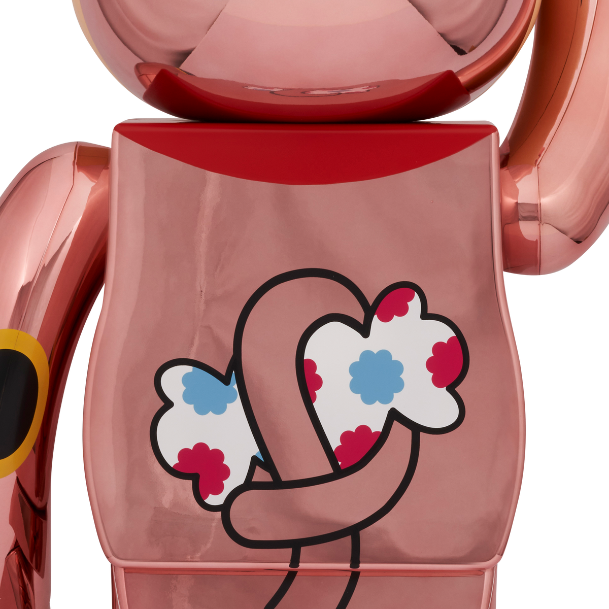 BE@RBRICK Manekineko Peko-chan Fortune Double coin Peach Gold Plating 1000%