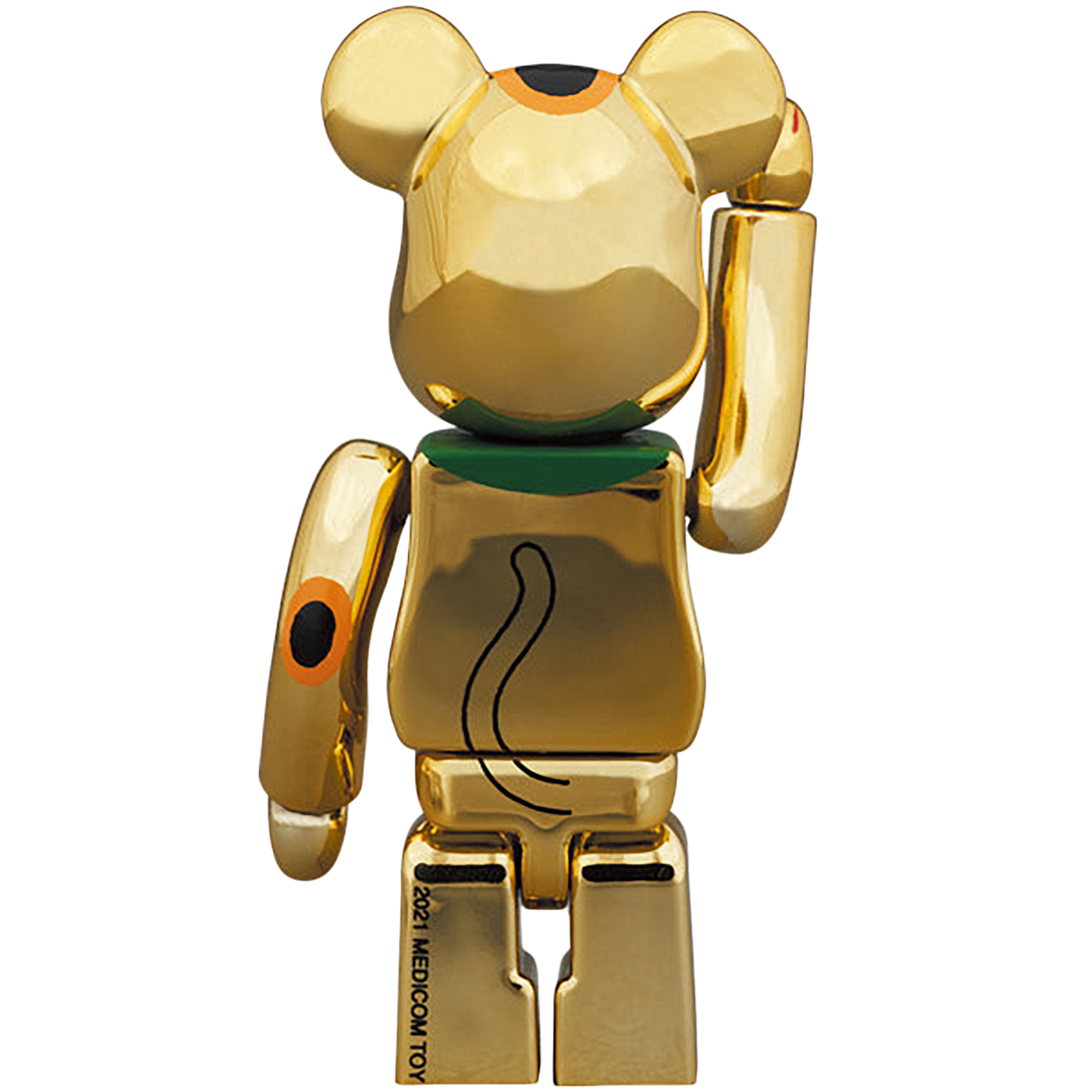BE@RBRICK Maneki Neko Gold Fortune Gold Plating 2 100%