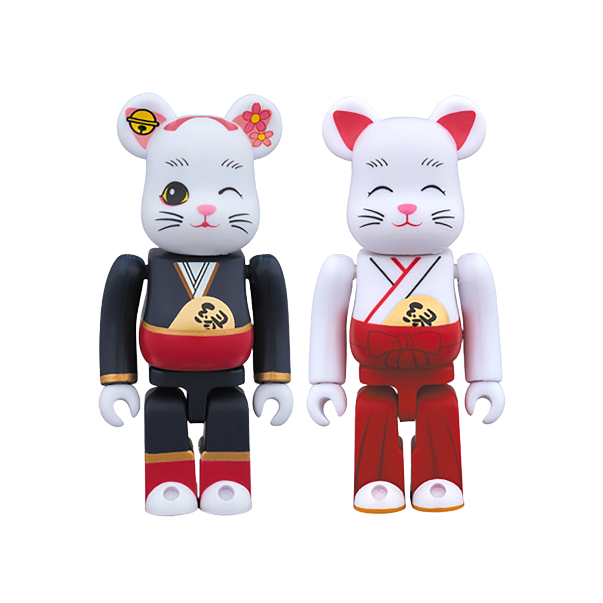 BE@RBRICK 招き猫 縁結び 舞妓 / 巫女 100％