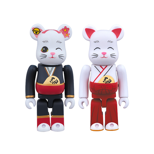 BE@RBRICK 招き猫 縁結び 舞妓 / 巫女 100％