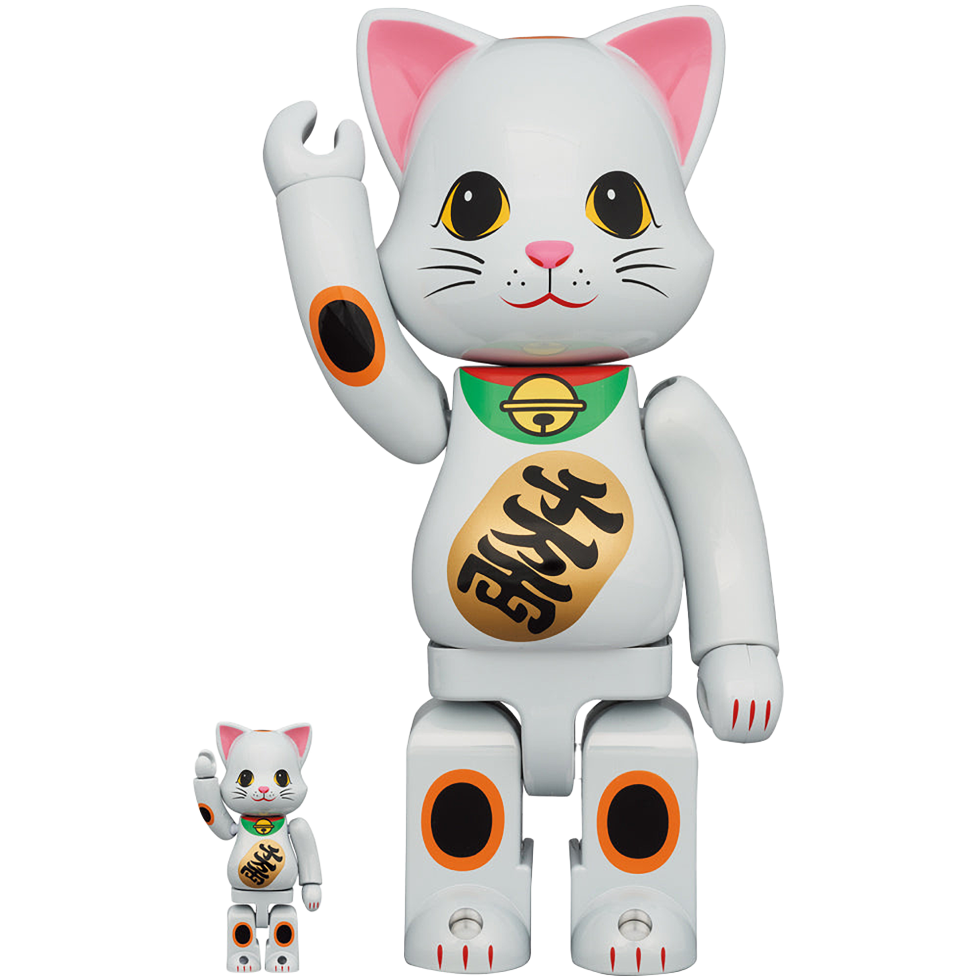 NY@BRICK 招财猫白镀 100% 和 400%