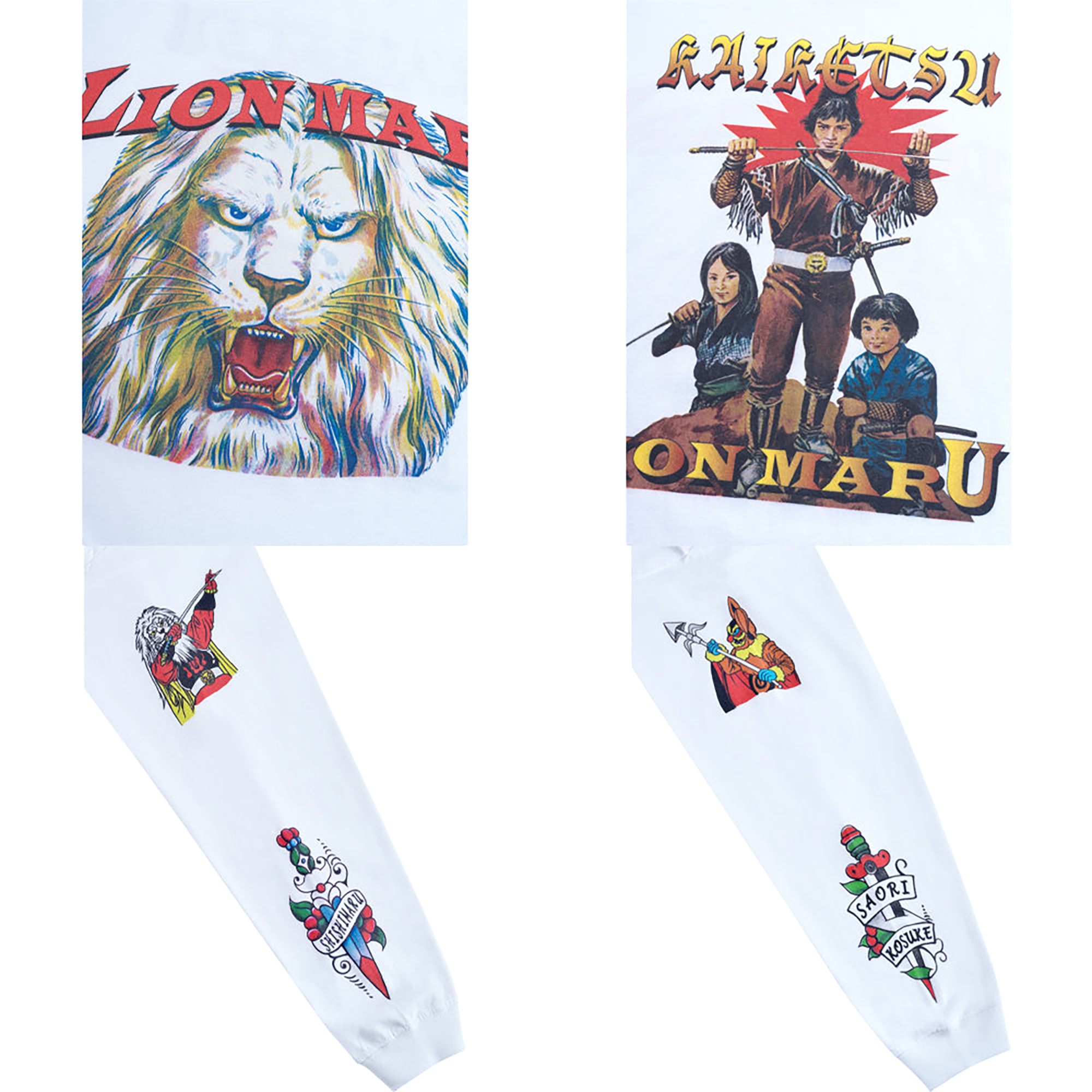 MLE Kaiketsu Lion Maru “LION FACE” LONG TEE