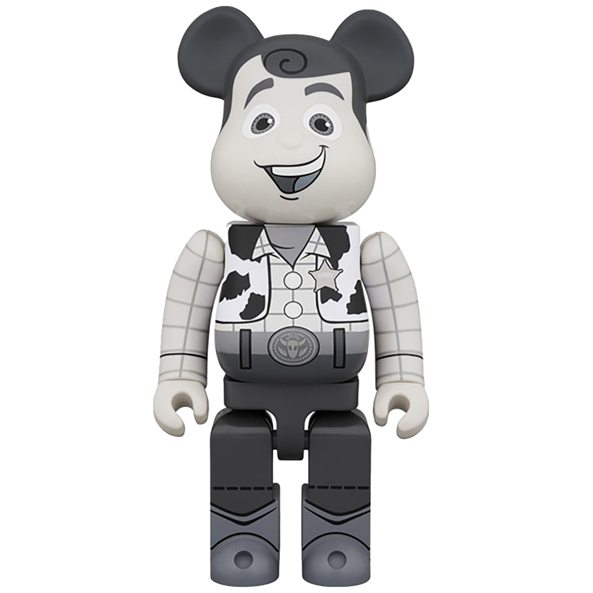BE@RBRICK WOODY B&W Ver. 400％