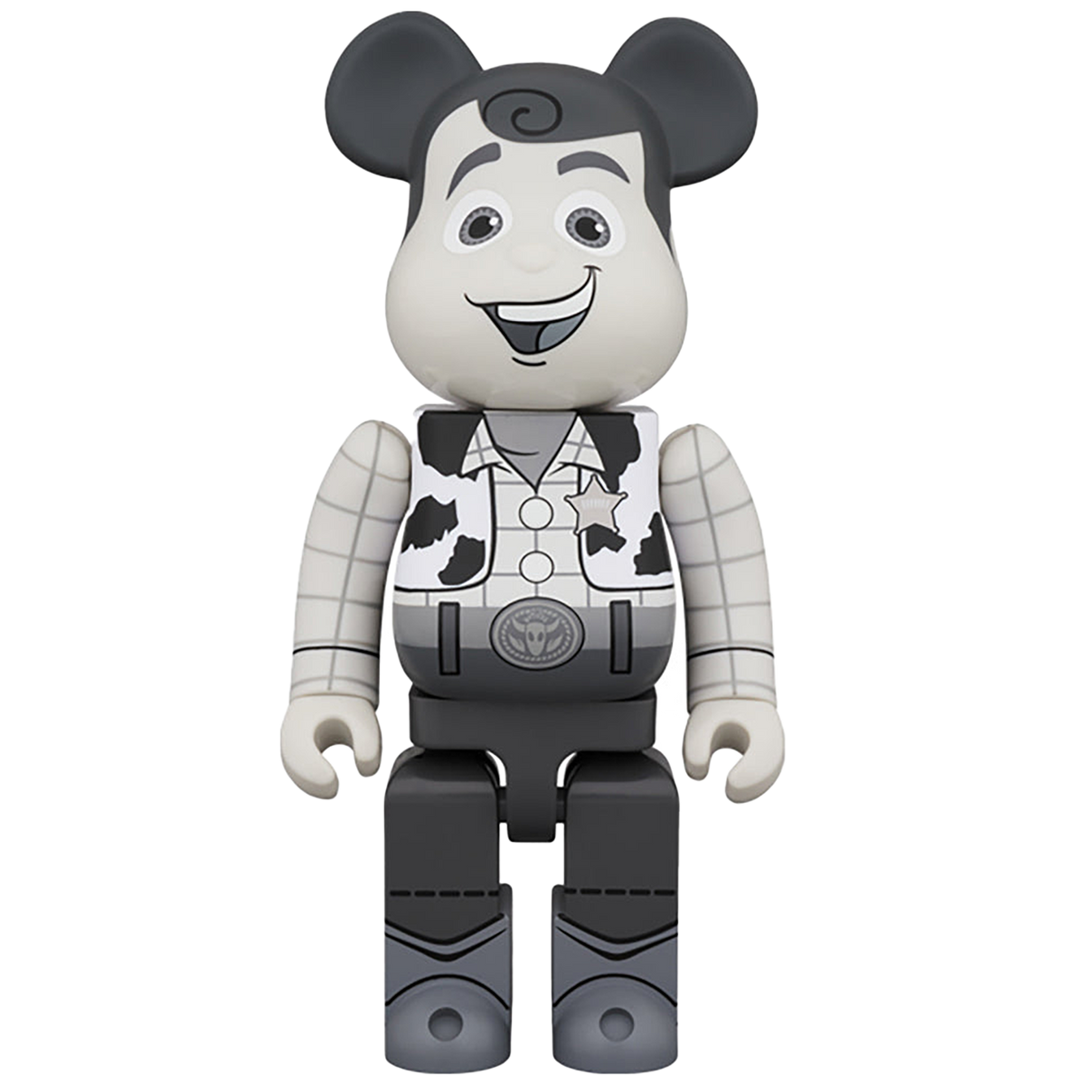 BE@RBRICK WOODY B&W Ver. 400％
