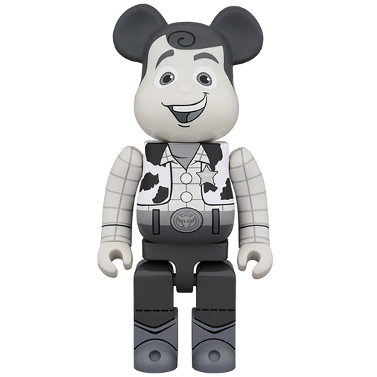 BE@RBRICK WOODY B&W Ver. 400％