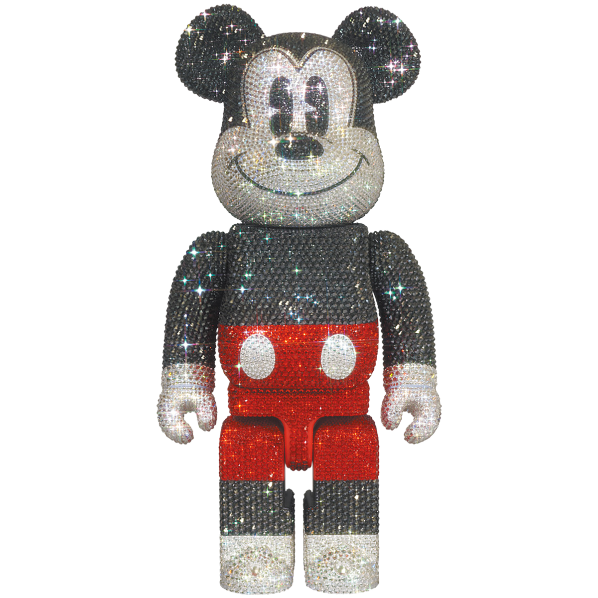 CRYSTAL DECORATE MICKEY MOUSE BE@RBRICK 400% R&W Ver.《Planned to be shipped in late October 2021》