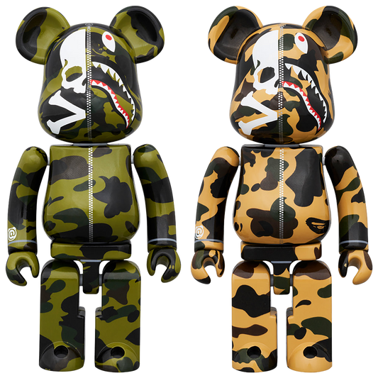 超级合金 BE@RBRICK MASTERMIND VS BAPE(R) 绿/黄