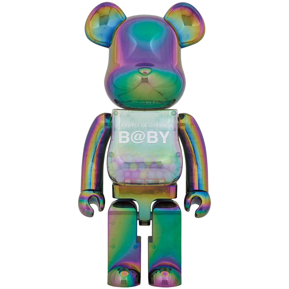 MY FIRST BE@RBRICK BABY CLEAR BLACK CHROME Ver. 1000％