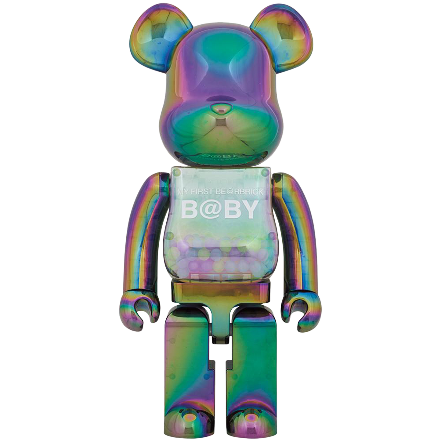 MY FIRST BE@RBRICK BABY CLEAR BLACK CHROME Ver. 1000％