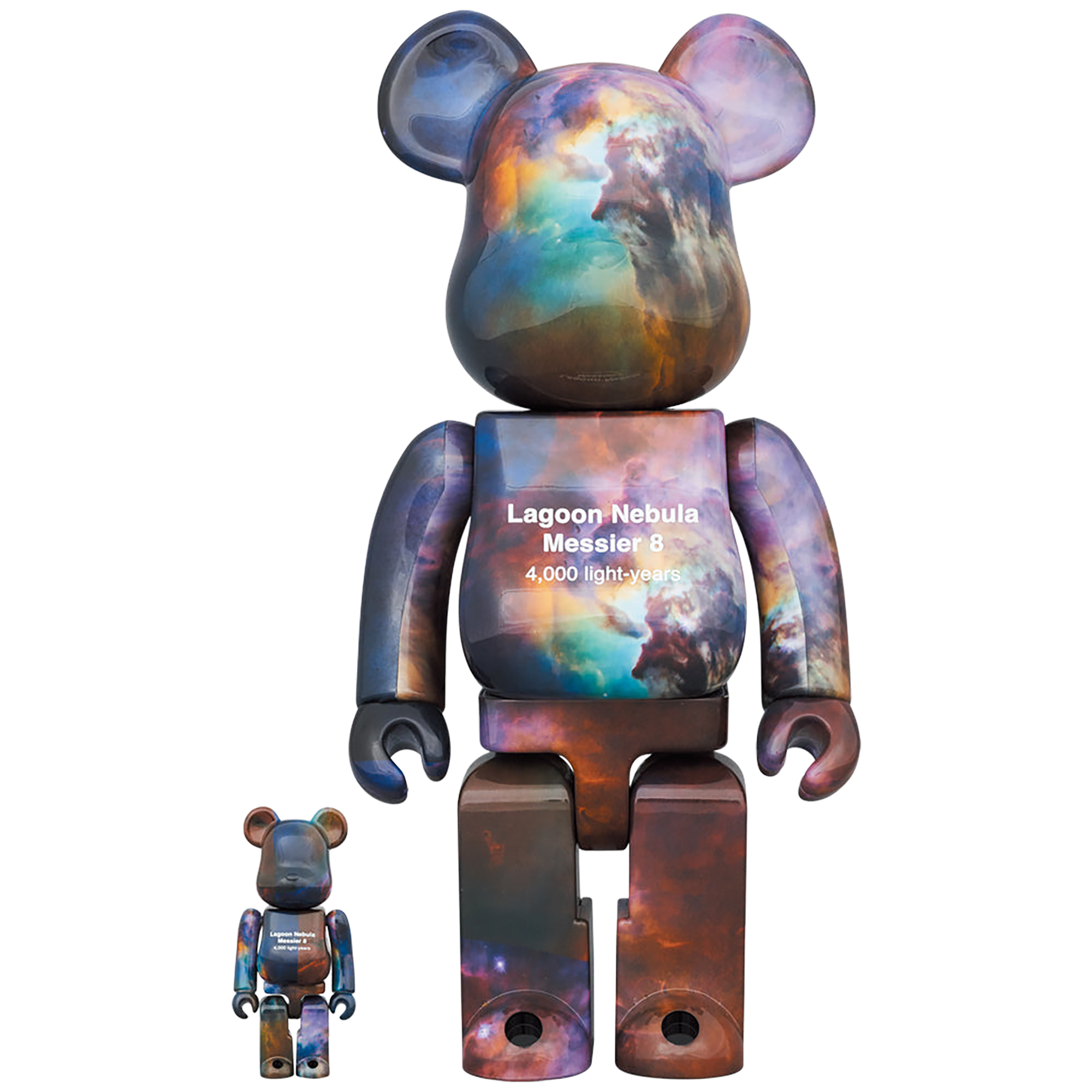 BE@RBRICK 哈勃太空望远镜泻湖星云 (梅西耶 8) 100% 和 400%