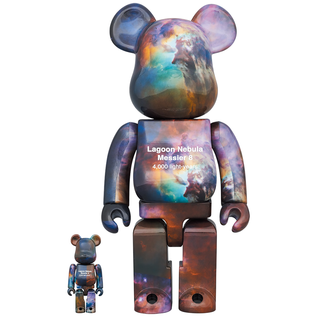 BE@RBRICK 哈勃太空望远镜泻湖星云 (梅西耶 8) 100% 和 400%