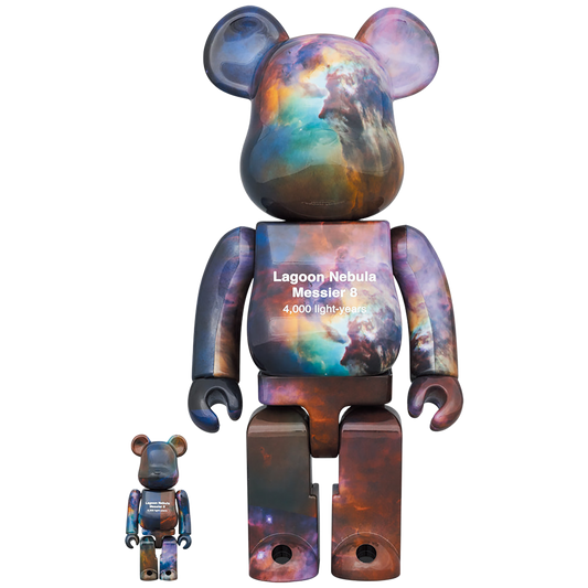 BE@RBRICK 哈勃太空望远镜泻湖星云 (梅西耶 8) 100% 和 400%