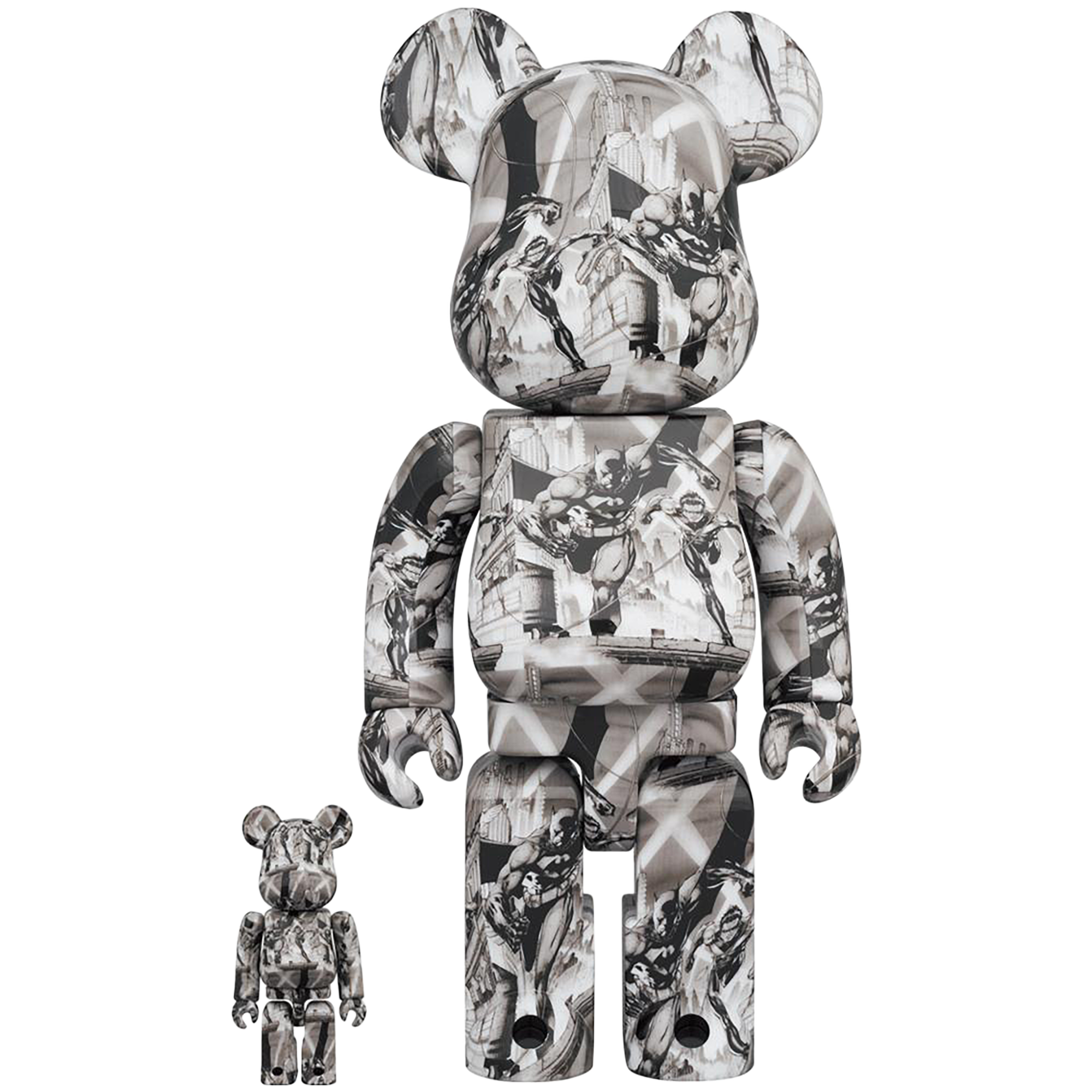 BE@RBRICK BATMAN HUSH (Pencil Art Ver.) 100% & 400%