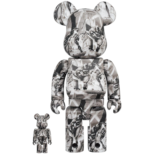 BE@RBRICK BATMAN HUSH (Pencil Art Ver.) 100% & 400%