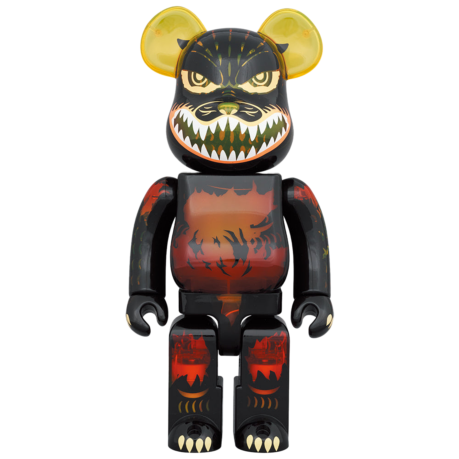 BE@RBRICK Godzilla VS Destoroyah Godzilla (Meltdown: Clear Yellow