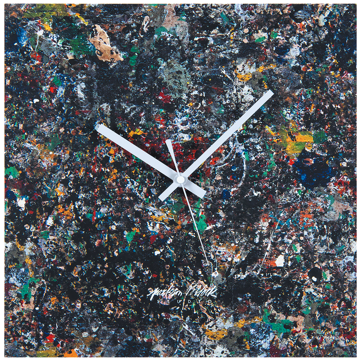 WALL CLOCK "Jackson Pollock Studio 03" made by KARIMOKU