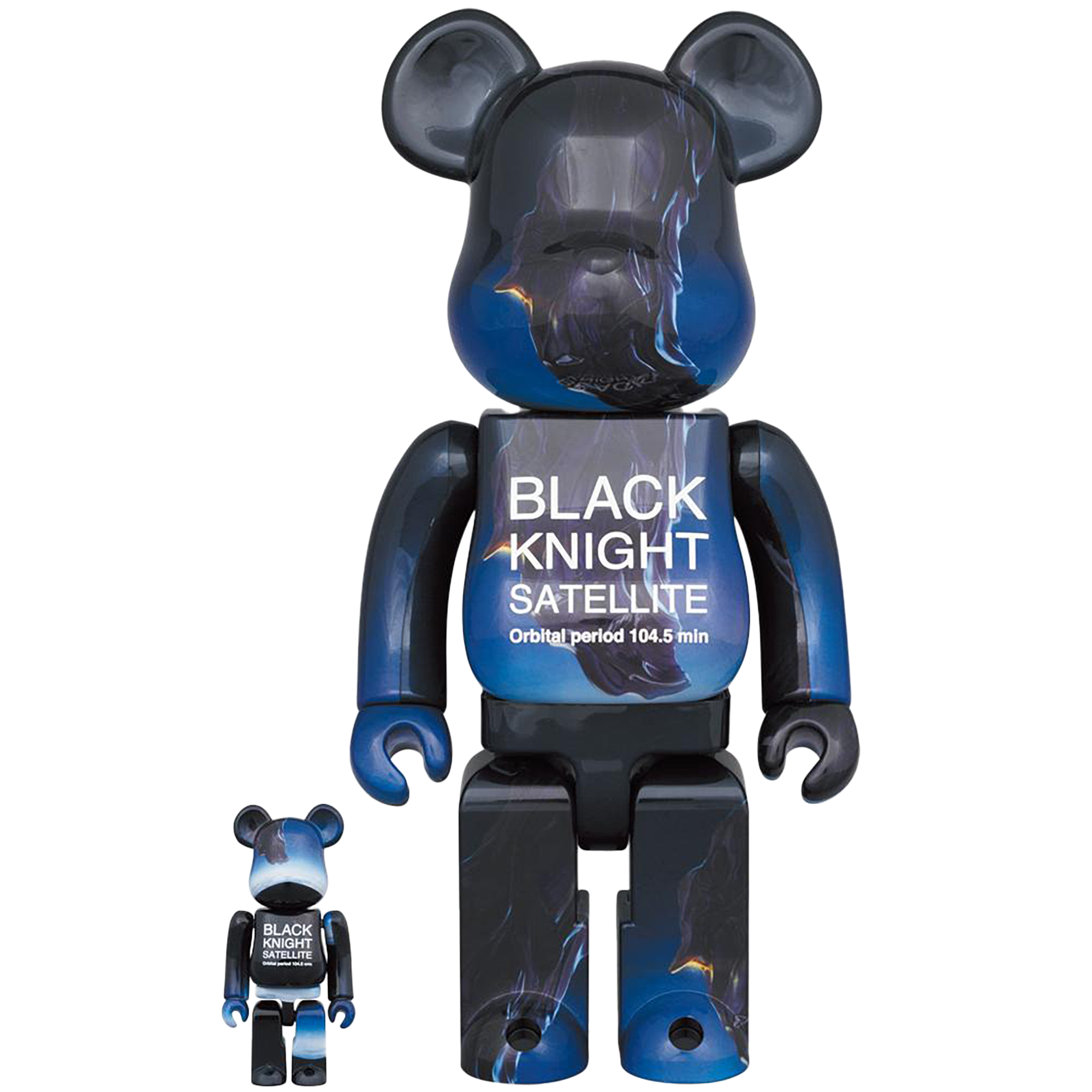 BE@RBRICK BLACK KNIGHT SATELLITE 100％ & 400％