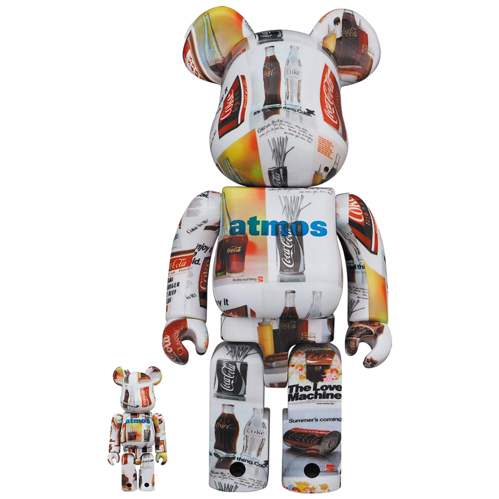 BE@RBRICK atmos × Coca-Cola TYPE-5 100％ & 400％