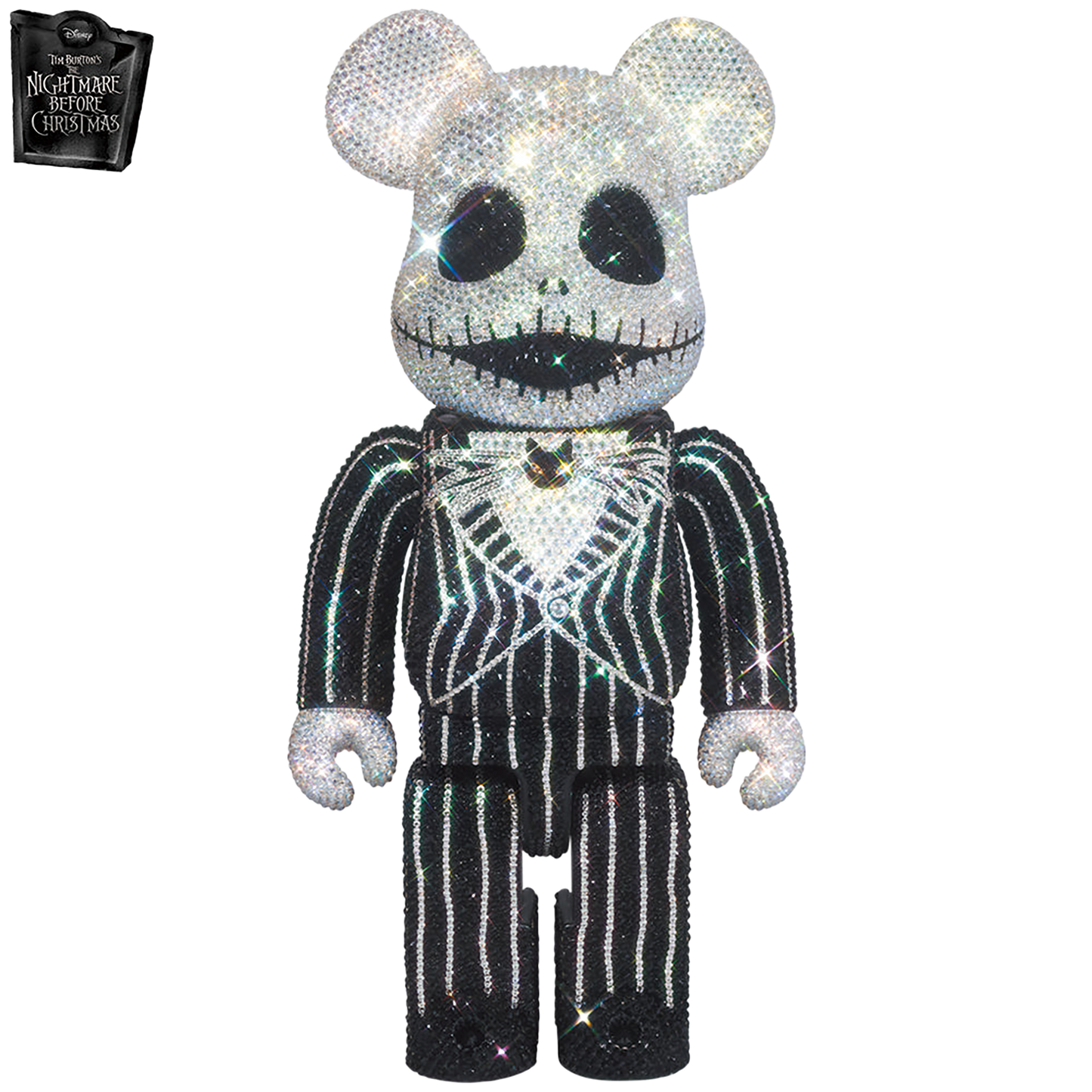 BE@RBRICK CRYSTAL DECORATE Jack Skellington 400％《Scheduled to be shipped within 3 to 6 months from order》
